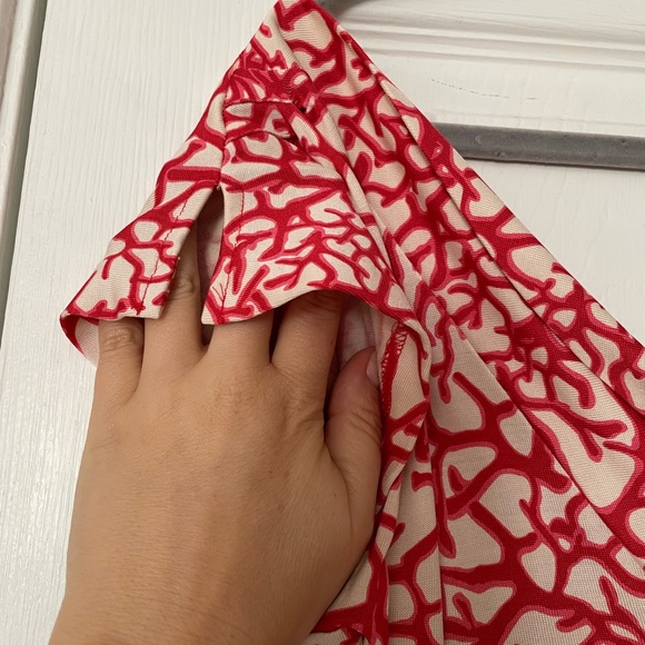 Milly coral print dress size 8 - Picture 4 of 9